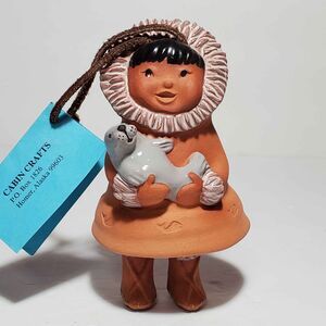 Cabin Crafts Pottery Alaska Bell Wind Chime